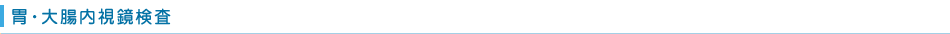 胃・大腸内視鏡検査